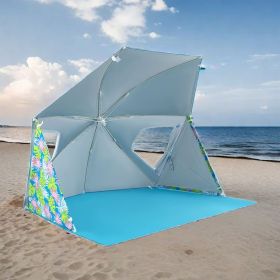 1PC UPF50+ Sun Protection Beach Umbrella Tent with Portable Carrying Bag